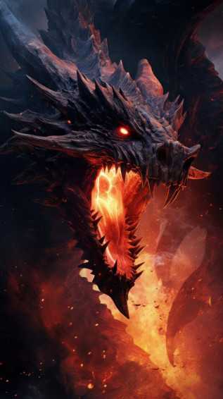 Fire Dragon Wallpaper Image
