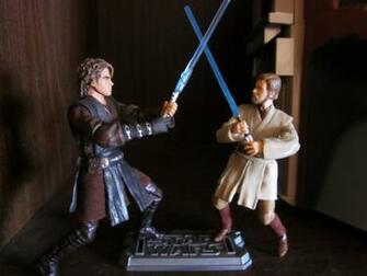 Of Comic Book Action Figures Anakin Vs Obi Wan Vader Ben Wallpaper