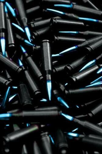 Electric Blue Bullets iPhone Wallpaper