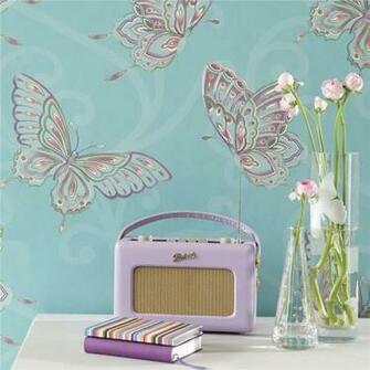 Home Turquoise Blue Papillon Butterflies Eden