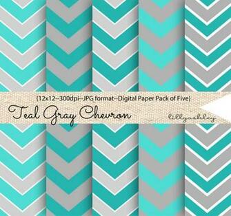 Teal Chevron Background Gray Digital