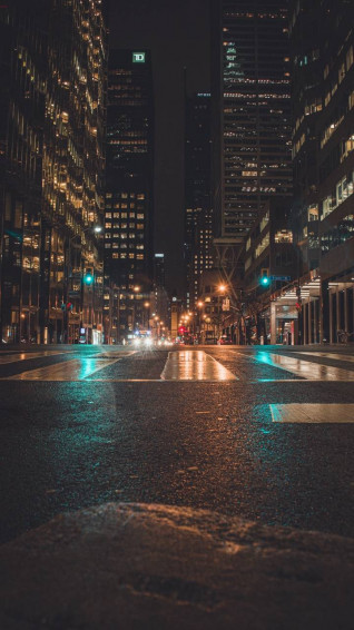 Night City Lights Wallpaper iPhone