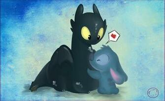 Chibi Disney Harumi Pair Stitch Toothless