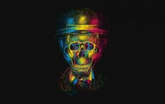 Skull In Hat Wallpaper And Image Pictures Photos