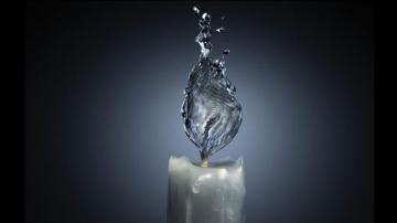 Abstract Frozen Candle HD Wallpaper For Desktop