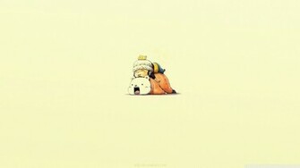 Cute Chibi Trafalgar Law Bepo Sleeping HD Wallpaper