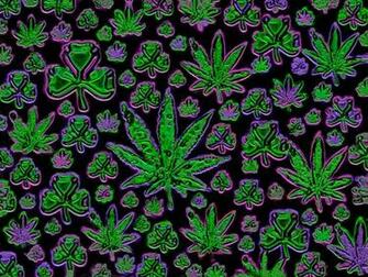 Trippy Marijuana Leaf Background Weed Wallpaper
