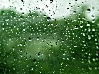 Rain Drops On Glass Wallpaper