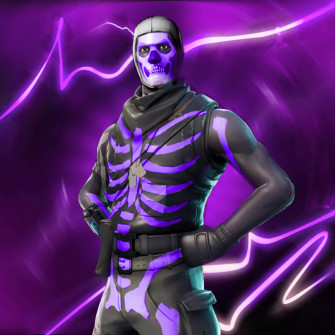 Purple Skull Trooper Wallpaper