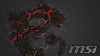 Msi Dragon Logo Widescreen HD Wallpaper V4