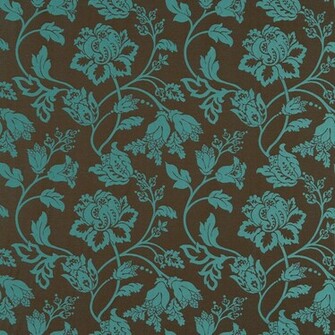 Turquoise Damask Wallpaper Displaying Image For