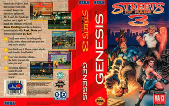 Streets Of Rage Box Art Sega Wallpaper
