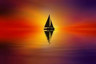 Desktop Wallpaper Silhouettes Josep Sumalla Nature Lake Boats
