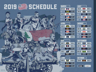 Schedule Wallpaper New England Revolution