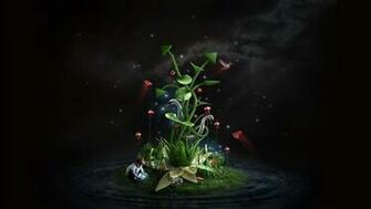 3d Wallpaper Kids Plants Digital Art Photosynthesis Abstract