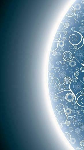 Abstract Blue Circles iPhone 5s Wallpaper