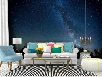 Amazon Self Adhesive Wallpaper Roll Paper Starry Sky Galaxy