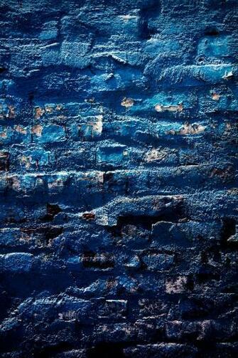 Blue Brick Wallpaper