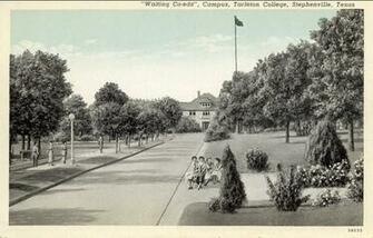 S Tarleton Postcard Titled Waiting Coeds Original Picture