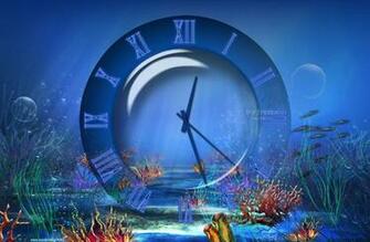 Aquatic Clock Screensaver For Windows And All