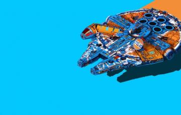 Wallpaper Space Star Wars Art Lego Spaceship