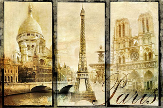 Amazon Wall Print Poster Old Paris Art Decor Photo