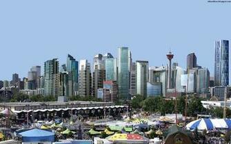 Calgary Beautiful Downtown Wonderful City Buildings Alberta Canada HD
