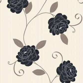 Debona Puccini Cream Black Wallpaper