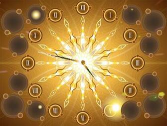 Fractal Sun Clock Screensaver Get Into A Snapshot Imprinted