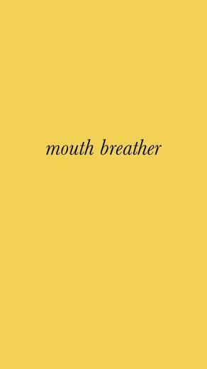 Couldn T Find A Mouth Breather Wallpaper With Yellow Background