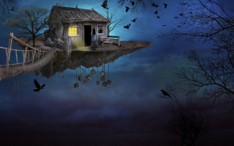 Floating Island Wallpaper On