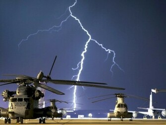 Thunder Storm Military Landing Field Screensaver Screensavers