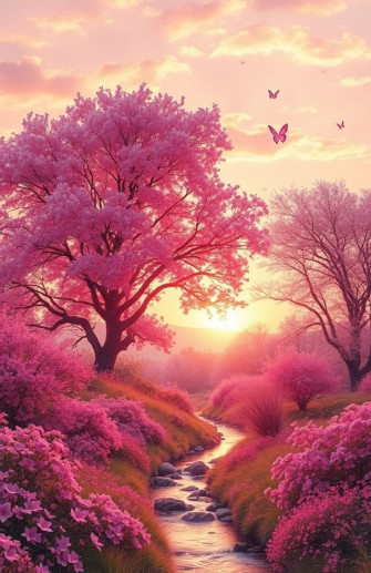 Pink Nature Wallpaper