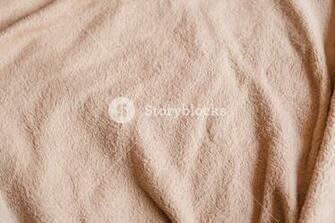 Crumpled Pink Beige Fleece Blanket Comfy And Warm Cover Plush