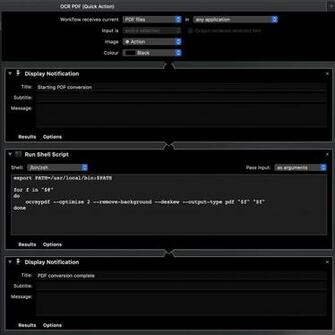 Run Shell Script Quick Action Need Help Scripting Input File For
