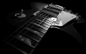 Guitar Black Background