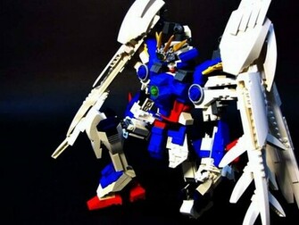 Gundam Wing Zero Custom Lego Kneel Wallpaper