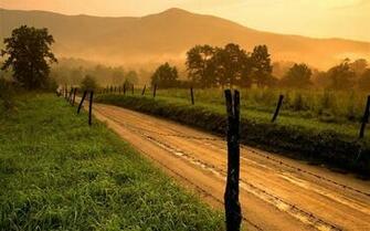 Country Road Natural Scenery Widescreen Wallpaper