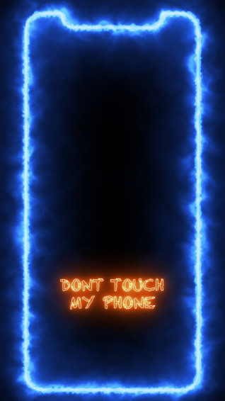 Don T Touch Neon Aesthetic iPhone Wallpaper