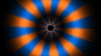 Orange And Blue Design Wallpaper