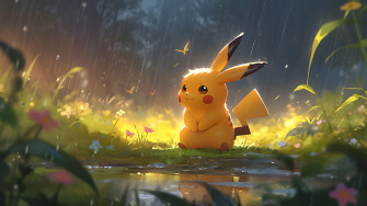 Cute Pokemon Pikachu Desktop Wallpaper 4k