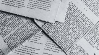 Black And White Newspaper Wallpaper