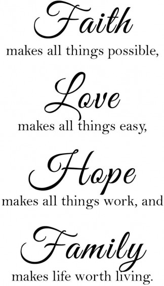 Amazon X Inches Faith Love Hope Quotes Wall