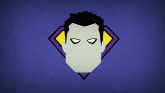 Minimalistic Dc Comics Bizarro Purple Background Villians Blo0p