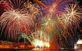 Fireworks New Year Wallpaper HD Baltana