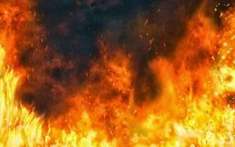 Black And Red Fire HD Wallpaper