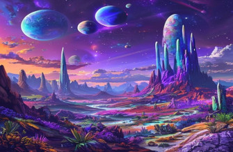 Alien Planet Landscapes Wallpaper