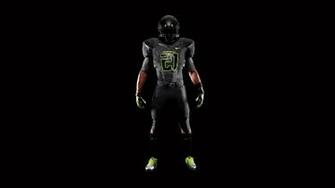 American Football Footballer Form Black Background Full HD 1080p