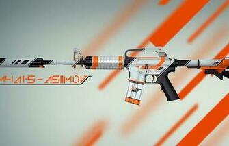 Wallpaper M4a4 S Asiimov Coridium Cs Go Counter Strike