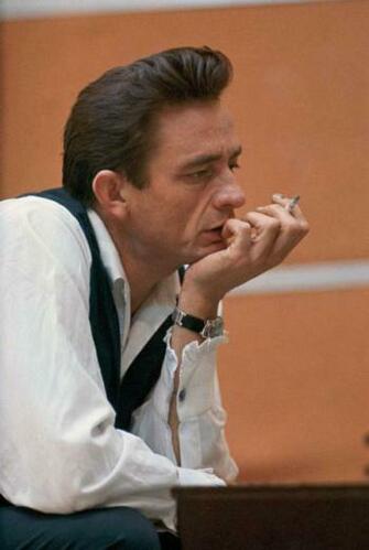 Johnny Cash Middle Finger Wallpaper